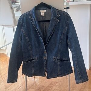 Denim Blue Women's Jacket 100% Cotton Size M